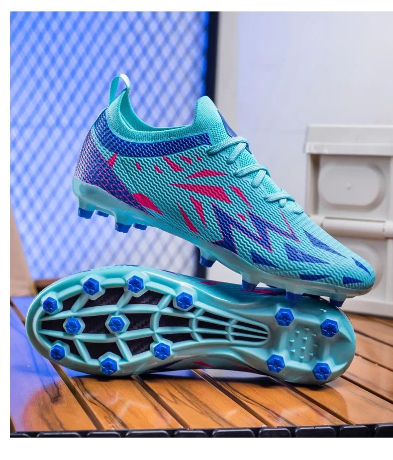 FlashStrike Frost FG Soccer Cleats – Aqua Blue Hyperpink Edition