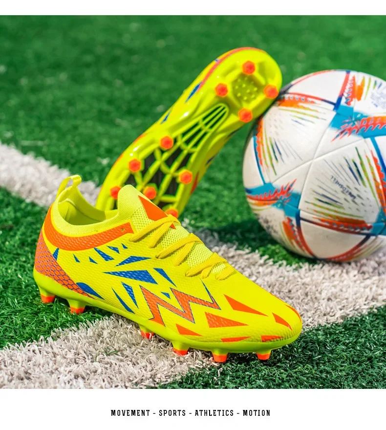 FlashStrike Ignite FG/TF Soccer Cleats – Neon Yellow Red Burst