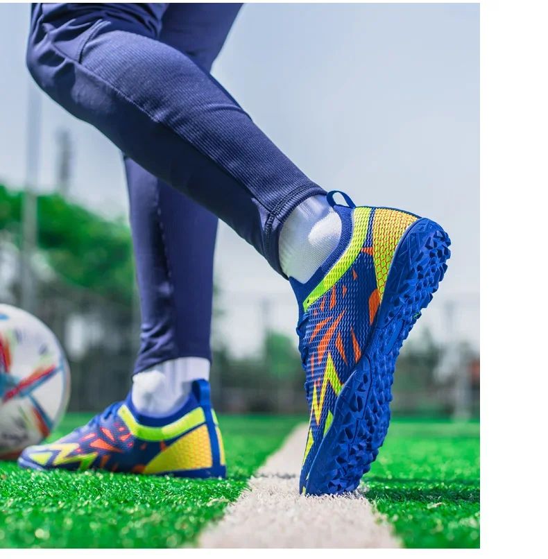 FlashStrike Neo FG/TF Soccer Cleats – Blue Volt Surge