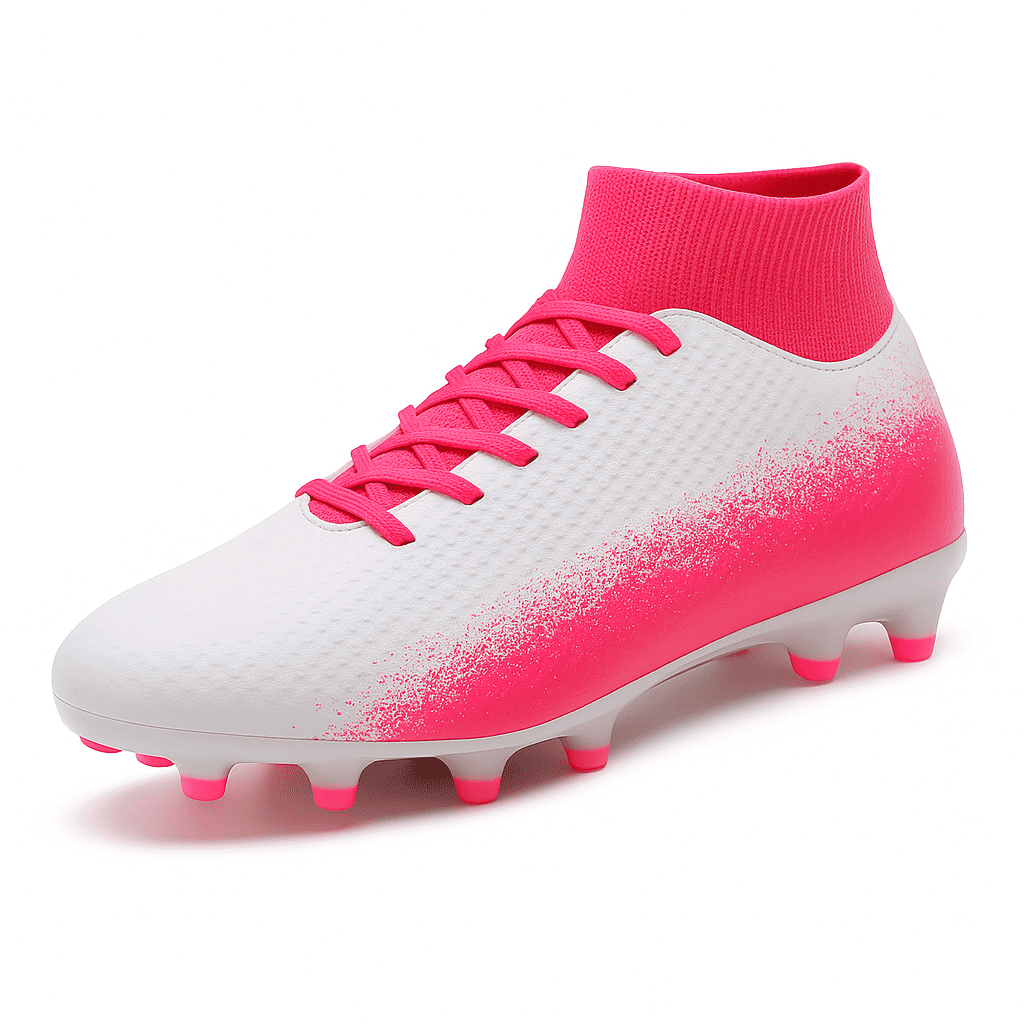 VelocityStrike Blaze Elite FG – White/Pink Strike Fade