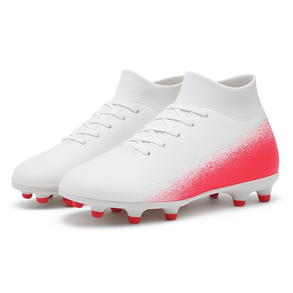 VelocityStrike Blaze Elite FG – White/Pink Strike Fade