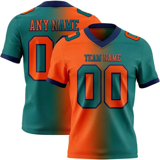 ProFlex Custom Match Jersey – Teal/Orange Edition